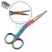 Knowles Bandage Scissors 5.5'' Angled Multi Color Rainbow Surgical Instruments