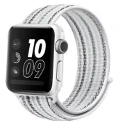Watch Strap Compatible for Apple 1 2 3 (38 MM) 4 5 6 Se (40 MM) - White