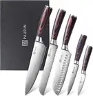 PAUDIN Kitchen Knife Set, Ultra Sharp Knife Set with Pakkawood Handle