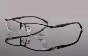 Mens Rectangle Half Rimless BIFOCAL Reading Glasses Metal Readers +1.0~3.0