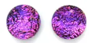 9mm dichroic glass cabochon flat back beads RELEI