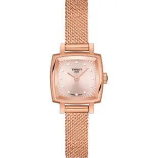 【TISSOT 天梭 官方授權】LOVELY SQUAREU 優雅時尚女錶 手錶 母親節 禮物(T0581093345600)