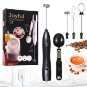 Measurefront Kit - USB Rechargeable Milk Frother & Egg Beater with Digital Sp...