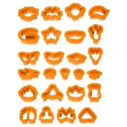 Polymer Clay Cutters,25 Pcs Clay Cutters Polymer Clay Earrings Kit Mini,Orange