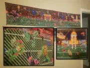 TMNT IV Turtles in Time 6 foot tapestry Super Nintendo wall flag banner SNES