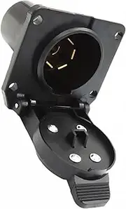 TOPPERFUN 1Pc Way Trailer Adapter Connector for Car Towing Cable Socket Durable Plastic Plug for Secure Link Between Vehicle and Trailer