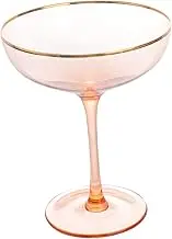 Ciieeo Elegant Cocktail Glass for Home Set of 6 Glass Drinking Cups for Parties Banquets and Celebrations