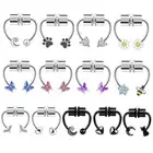 Magnetic Nose Ring Non-Piercing Fake Septum Segment Helix Tragus Faux Clicker