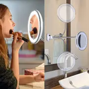 Flexible Gooseneck 7" 10x Magnification Led Illuminated Mirror