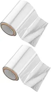 VICASKY 2 Rolls Hair Bleaching Aluminum Foil End Papers for Hair Perm Hair Wrap Paper Perm Papers for Short Hair Paper Wrap for Hair Hairdressing Foil Hair Curl Papers Hair Tools Silver