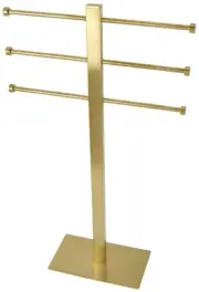 Kingston Brass CCS602 Edenscape 6 Bar Towel Stand - Brass