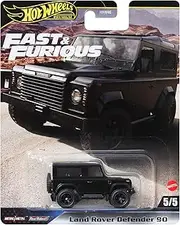Hot Wheels Fast and Furious Car Land Rover Defender 90 Model Die Cast Scale 1:64 - Length 7 cm - HYP74