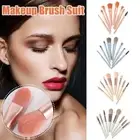 8Pcs Professional Makeup Brushes Set Soft Blusher Eyeshadow Brushes Wooden M5E1