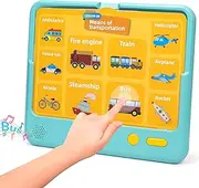 Kids Learning Tablet, Educational Learning Toys to Learn Alphabet, Numbers, Color, Animal, Foods, Preschool Learning Activities, Interactive Learning Pad for Toddlers 3-5