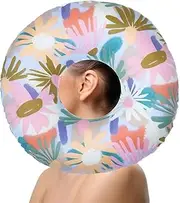 Piercing Pillow with Hole, Neck Pillow for Side Sleepers, Doughnut Pillow, Ear Cushion, Piercing Pillow, Sleeping Ring for Side Sleepers in The Ear, for Ear Against Ear Pain, Flower Colour