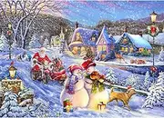 HUADADA Jigsaw Puzzles for Adults 1000 Pieces, Puzzles for Adults 1000 Piece, Challenging Game Toys, Impossible Puzzle, Family Decoration Puzzle - Merry Christmas