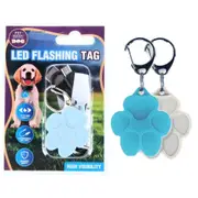 Light Up Pet Tag Rechargeable w/ USB Cable Accessory Walking Loss Outdoor