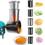 Slicer Shredder Attachments for Kitchenaid Stand Mixers Cheese Grater Salad Make