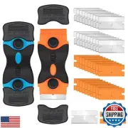 Aisoso Razor Scraper Tool 2 Pack, Razor Blade Scraper Tool with 20pcs Plastic