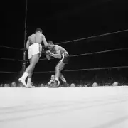 Cassius Clay Boxing Sonny Banks 1962 Old Boxing Photo