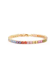 Crystal Haze Serena Crystal-embellished 18kt Gold-plated Bracelet - Multicoloured 1 ONE SIZE