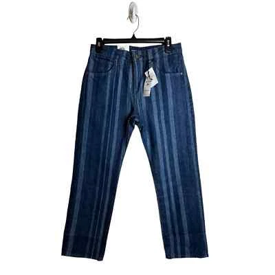 Levi’s NEW Made & Crafted Slim Crop Laser Stripe Jeans Women’s Size 26 NWT