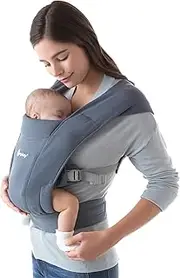 Ergobaby Embrace Newborn Baby Carrier, Oxford Blue