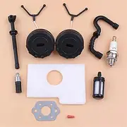 Gas Fuel Oil Cap Hose Filter Tank Vent Breather Set Fit for STIHL MS180 MS170 018 017 Gas Chainsaws Replace 11303500500 Garden Tools