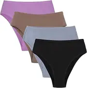 [Acramy] Women's Cotton G-String Breathable Underwear Thong Pack of 5