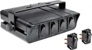 4 Gang 12V DC 20A On/Off Rocker Switch Panel Control Box for Jeep Auto Car Truck