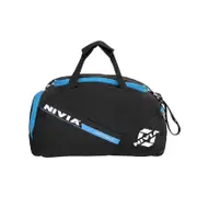 Nivia Sports Space Gym Bag Polyester Black Blue 24.5 Litre Trolley Shoulder Bag