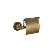 Retro Wall Mounted Antique Brass Toilet Paper Container Tissue Roll Bar Shelf Holder Bathroom