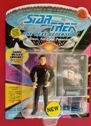 STAR TREK PLAYMATES TOYS TNG CADET WESLEY CRUSHER 5" FIGURE WITH SPACECAPS POG