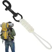 Scuba Lanyard Clip - Portable Underwater Safety Rope Anti-Lost Strap - Wear-Resistant Diving Swivel Bolts Snap Hook Metal Clip Hook Diving Accessories