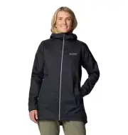 COLUMBIA WOMEN'S SWITCHBACK II LINED LONG JACKET WOMEN XL BLACK