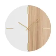 CosmoLiving by Cosmopolitan Wooden Round Wall Clock 23.55"Dia 2-Toned Mechanical