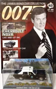 Chevy Nova Police Car Live And Let Die #43 Diecast B 007 James Bond 1:43