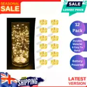 12 Pack Fairy Lights Battery Operated, Fairy Lights for Bedroom,7 Feet 20 Led...