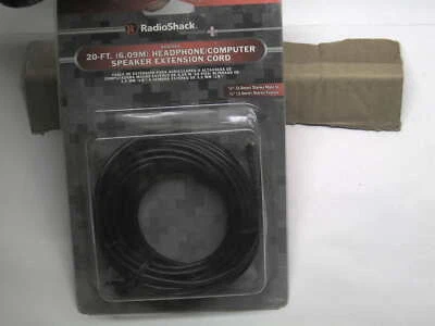 New sealed 20 Foot Headphone Extension Cord 6.09m Computer Speaker Cable