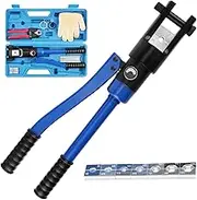 LICHAMP 16 Packs Hydraulic Cable Lug Tool with durable case, 6 AWG to 4/0 AWG Battery Cable Crimping Tool WIRE Terminal Crimper Set, 1203BL