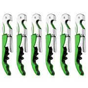 6Pcs 5" Wine Openers Waiter Corkscrew Red Wine Bottle Opener, Green