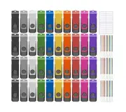 AGECASH A 4GB USB Flash Drive Bulk 100 Pack USB 2.0 Thumb Drive with 100PCS L...