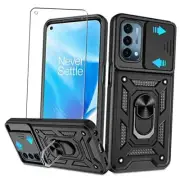 for OnePlus Nord N200 5G Case with HD Screen Protector with Slide Camera Black