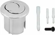 Roca AH0001800R Dual Flush Chrome Push Button - Threaded Rods, Short Body D2D Ne