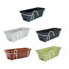 Hanging Flower Pot Garden Plant Holder Plant Pot Box Railing Balcony Planter