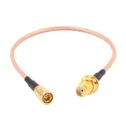 SMB-TK Female to SMA-KY Female RG316 Coaxial Cable Pigtail 20cm