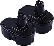 2-Pack 18V 3.6Ah DC9098 DC9099 Replacement Battery for Dewalt 18V Battery DC9096 DC9098 DC9099 DW9095 DW9096 DW9098 DE9038 Compatible with Dewalt 18 Volt Battery Tools Drills Drivers Wrench (Black)