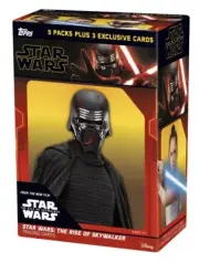 Star Wars Rise Of Skywalker Value Box With 5 Packs And 3 Exclusive Cards TOPPS