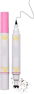 Freckles Pen, Makeup Dot Pen, Waterproof 2 in 1 Fake Freckles Stamps, Eye Liner, Long Lasting Natural Look for Skin Beauty, Women, Girls, Gathering, 1 Piece