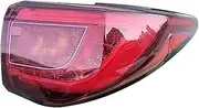 Clynex Rear Brake Lights Car Tail Light, for Infiniti, for QX60 2016-2020 Rear Brake Taillight Lamp Fog Lamp 26545-9NC0A 26555-9NC0A Rear Tail Light Car Rear Brake Light(Black Outside Right)